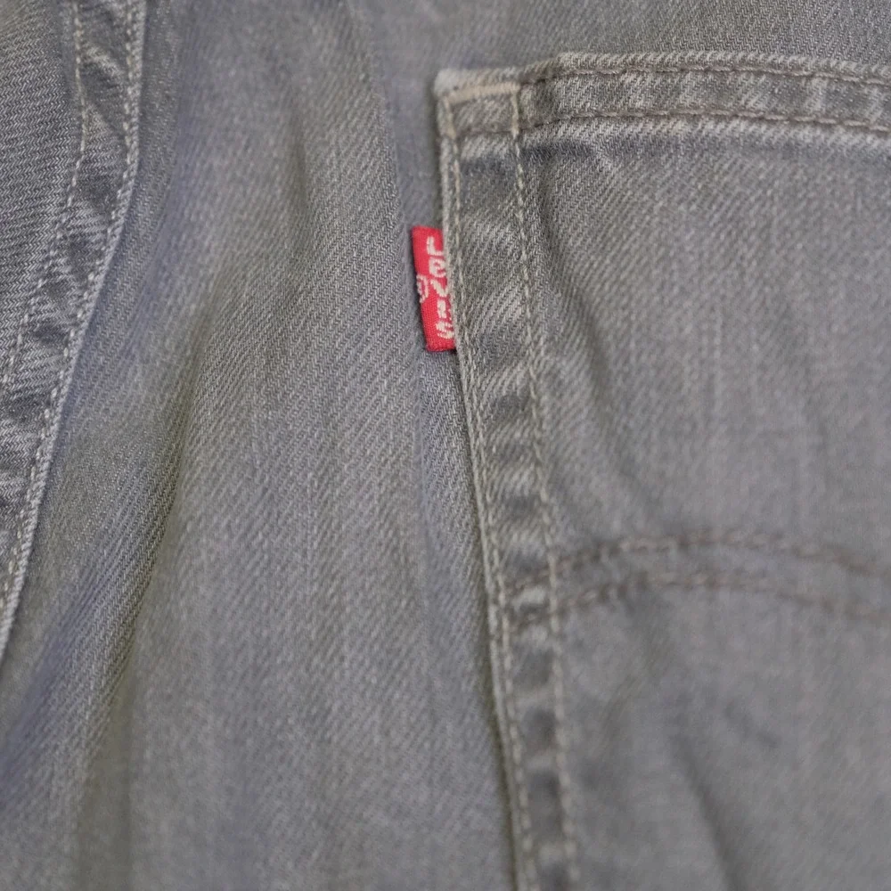 Levis 569 Loose Straight Leg Jeans Mens 34x32 Gray‎ Denim Relaxed Fit Casual